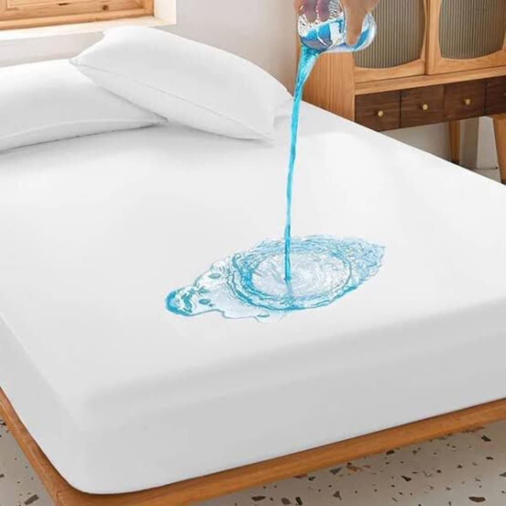 Capa Protetora Colchao Impermeavel Solteiro Casal Queen e King Fronhas Cor Branco Resistente