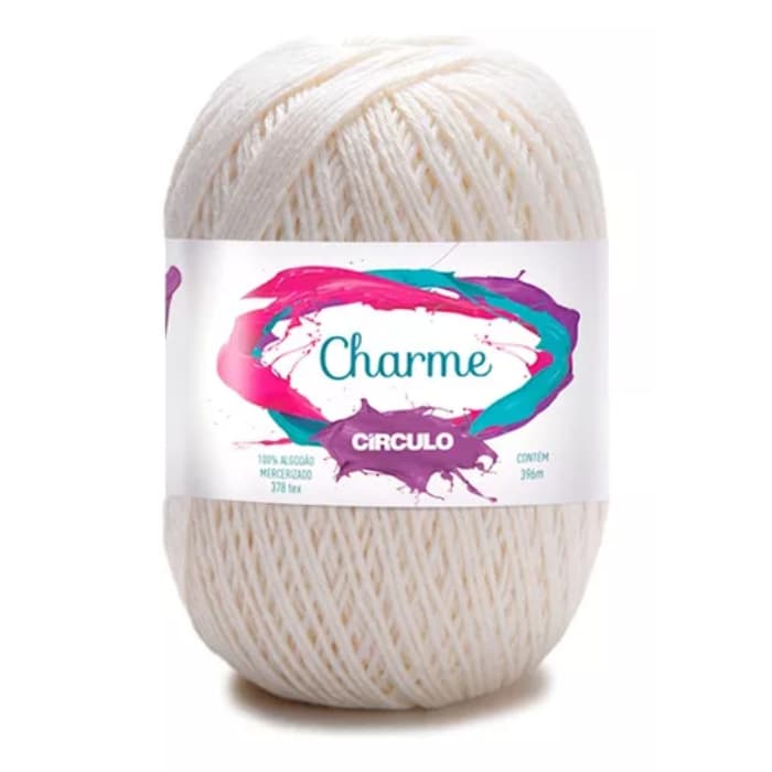 Barbante Charme Círculo Castanha - 7625 150gr Crochê Tricô 100% Algodão 396mts