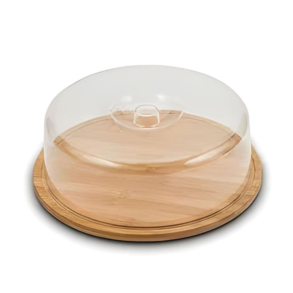 Boleira de Bambu com Tampa Resistente e Design Sofisticado