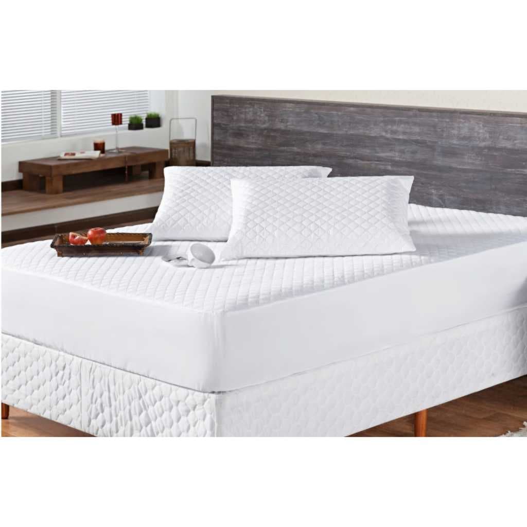 Capa Protetora De Colchão Impermeável Matelada Com Elástico Casal King Box Master