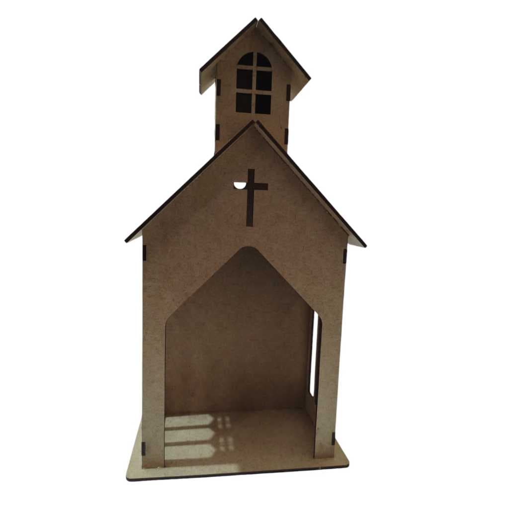 Capelinha Em Mdf Crú 30x14