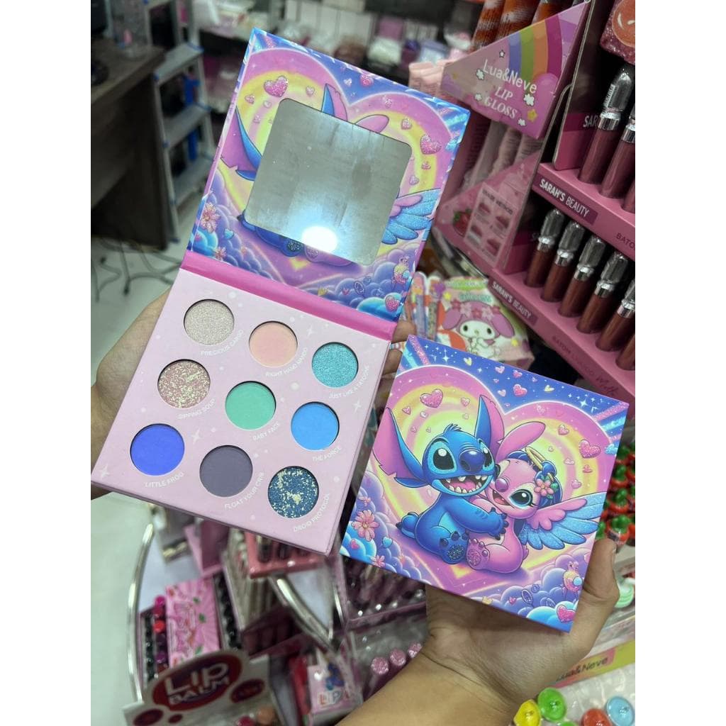 Paleta Sombra Lilo & Stitch Maquiagem Infantil Disney Menina