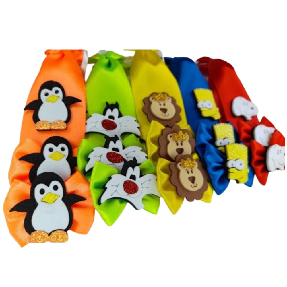 Laços 10 uni + Gravatas Pet 10 uni - combinado 2 - Tamanho M