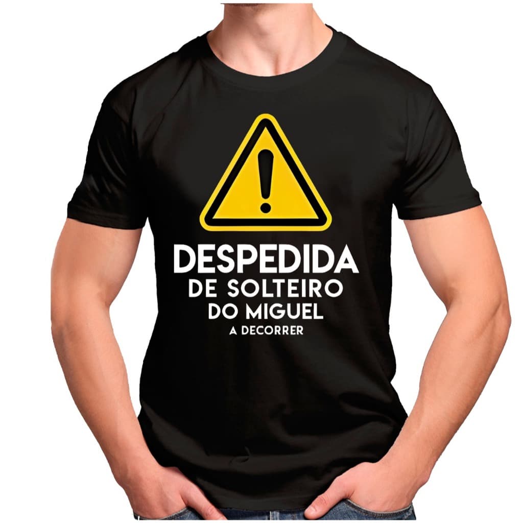 TSHIRT 100% ALGODAO DESPEDIDA DE SOLTEIRO PERSONALIZADO ENCOMENDE UNISSEX