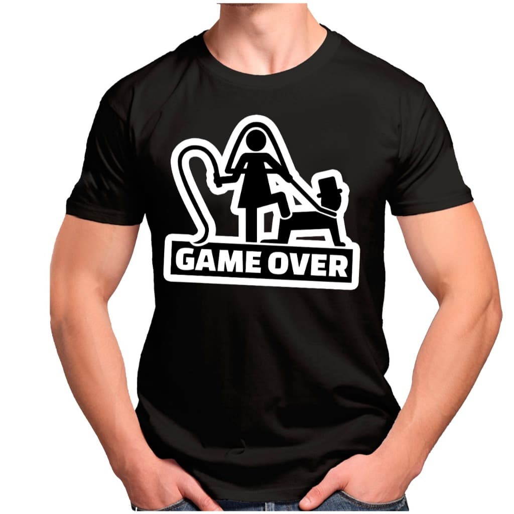 GAME OVER DESPEDIDA DE SOLTEIRO TSHIRT PERSONALIZADA ENVIO IMEDIATO TODOS OS TAMANHOS