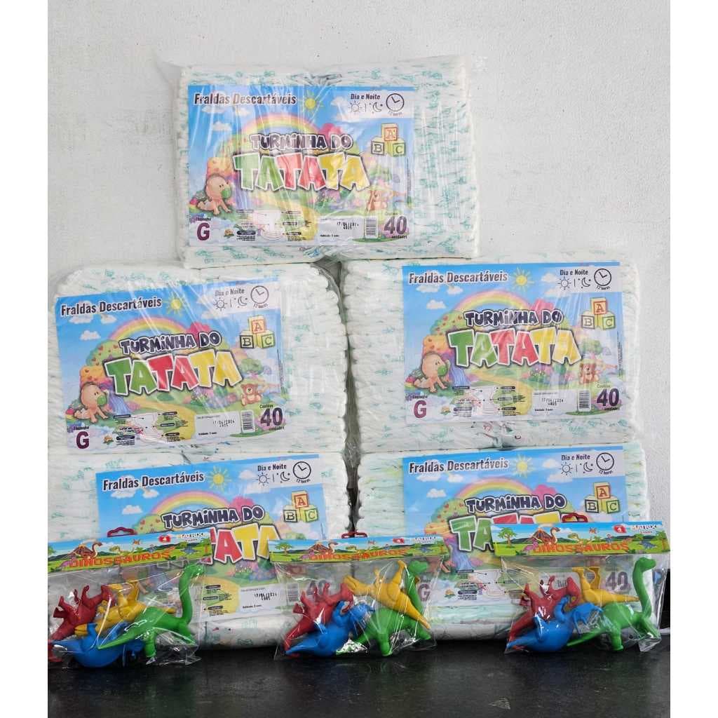 5 Pacotões Fraldas Infantil  direto de fábrica (Qualquer tamanho) P- 200 un - M - 200 un - G - 200 un - GG - 190 un