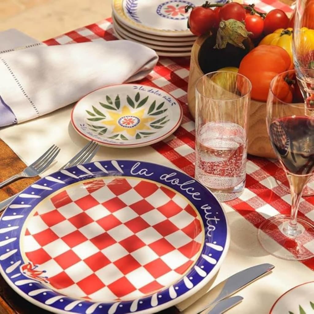 Aparelho De Jantar 20 Peças Oxford Biona Prato de Jantar Prato de Sobremesa Jogo de Jantar
