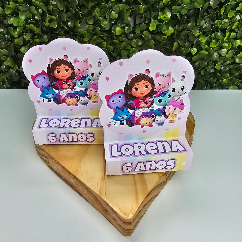 Porta Bis Duplo A CASA MÁGICA DA GABBY - Personalizados - Festa infantil - Aniversário - Lembrancinha