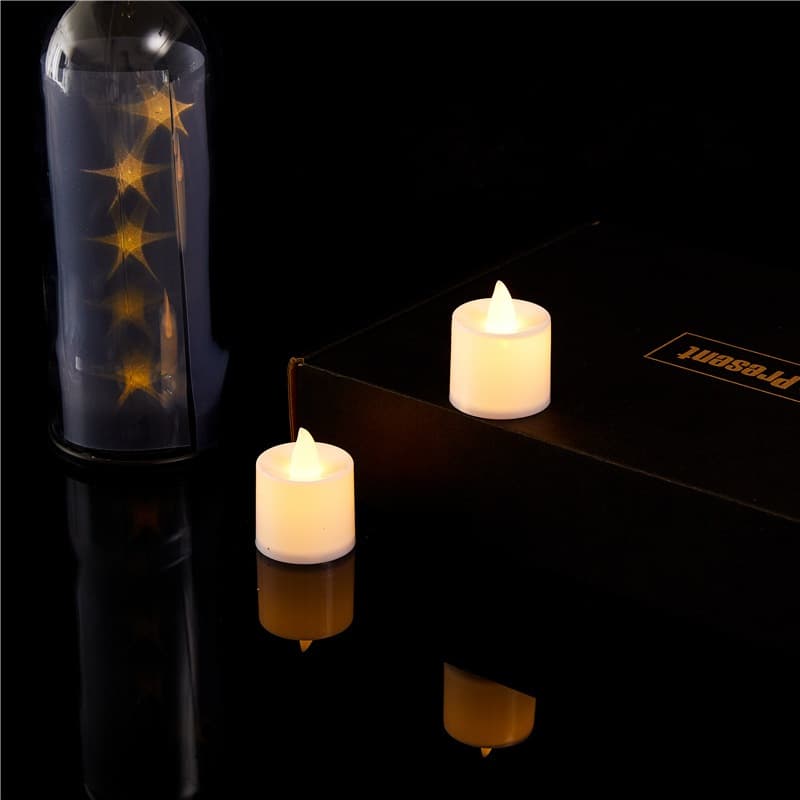 Lindas Velas Decorativas De Led EletrôNicas Amarelas Para Festa