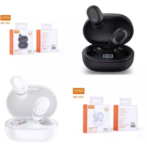 Fone De Ouvido Bluetooth 5.3 S/fio Tws Kaidi Kd-7101 Wi-fi In Ear