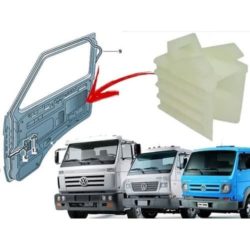 Trilho Guia Protetora Cabine Vidro Caminhao Vw Worker Todos