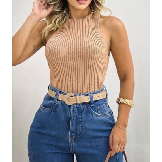 Cropped Tricot Modal / Blusinha Feminina / Cropped Regata / Blusa Regatinha Trico  / Envio 24 Hrs