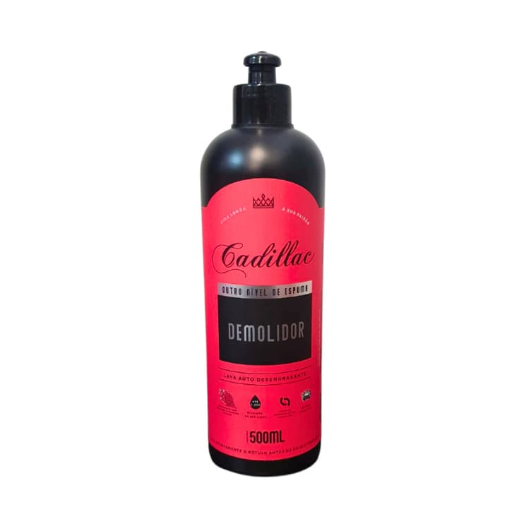 Shampoo Automotivo Demolidor Desengraxante 500ml Cadillac Pré-Lavagem Lava Autos Concentrado