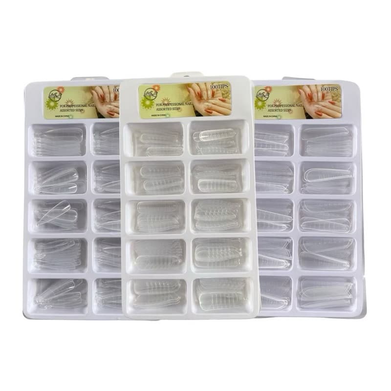 kit Molde F1 K&S 100 Unidades Reutilizável. unhas gel polygel