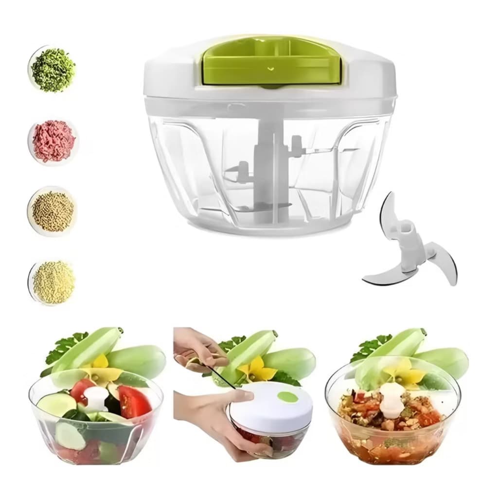Multiprocessador de Alimentos Premium Manual 3 Lâminas inox