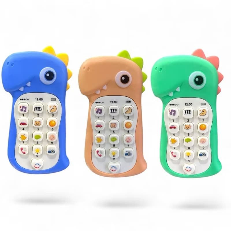 Brinquedo Celular mordedor Para Bebê Criança Telefone Musical Educativo Com Som E Luz