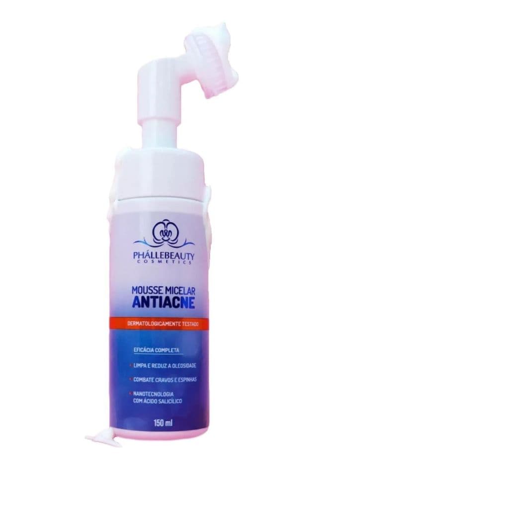 Mousse Micelar Antiacne Phallebeauty Oleosidade Espinhas