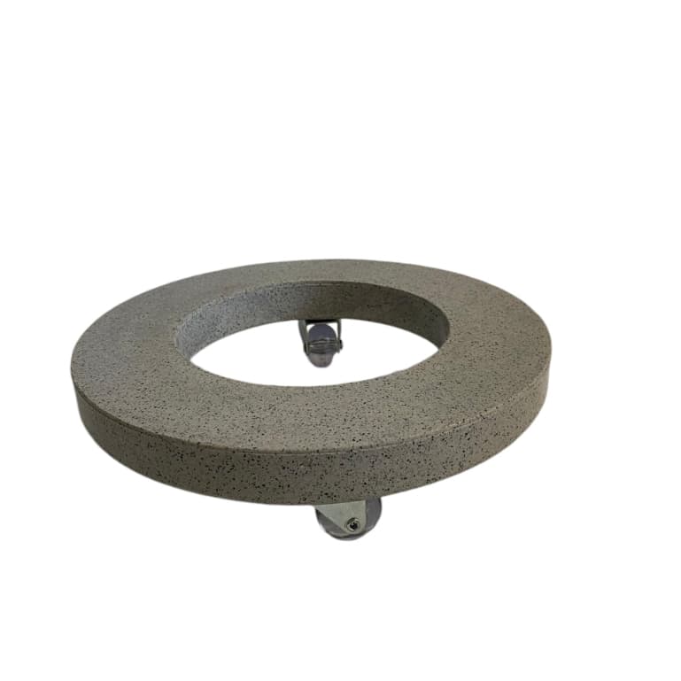 Suporte/Rodízio de polietileno para vasos de plantas com rodinhas de silicone