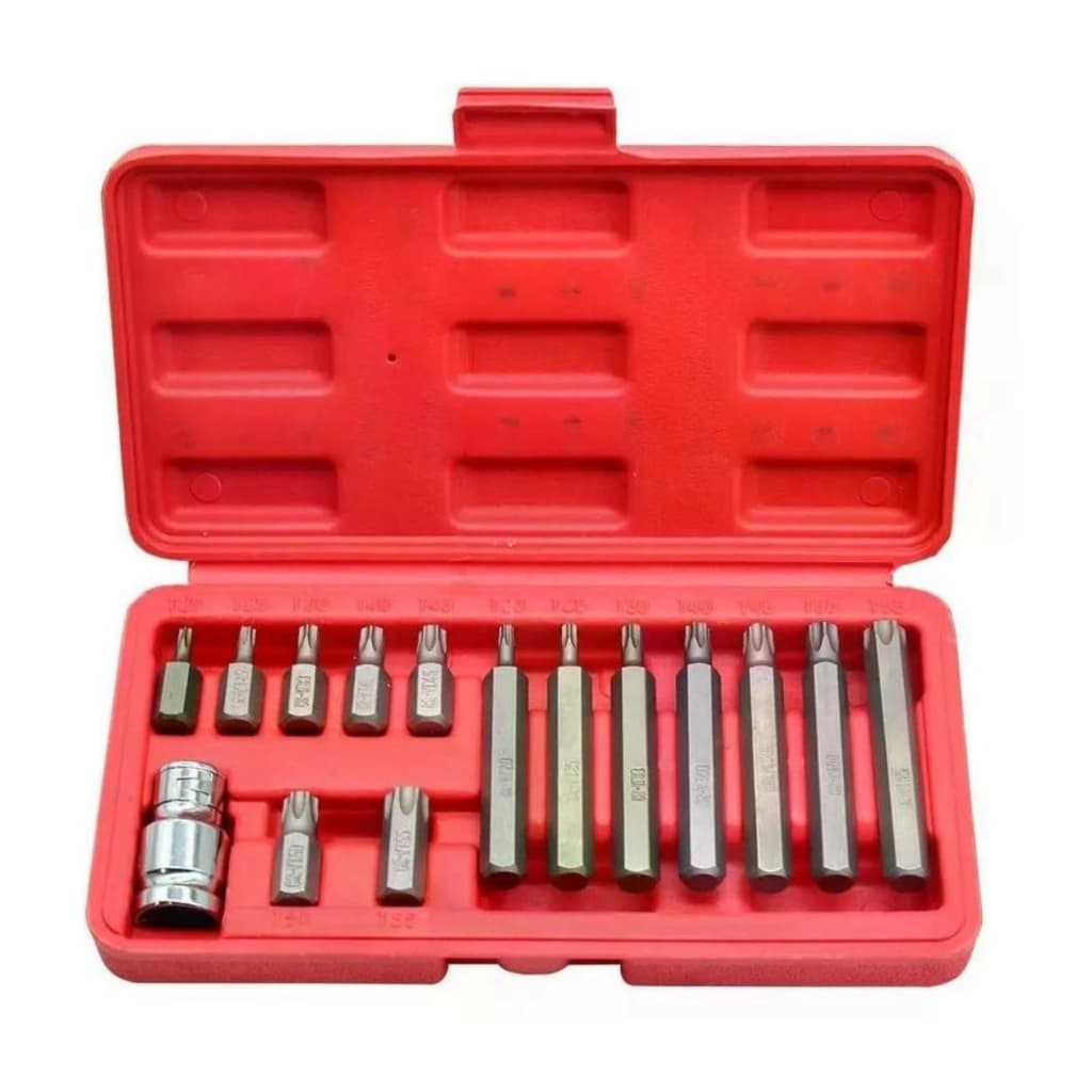Jogo de Ponta Torque (Torx) - 15 Peças
