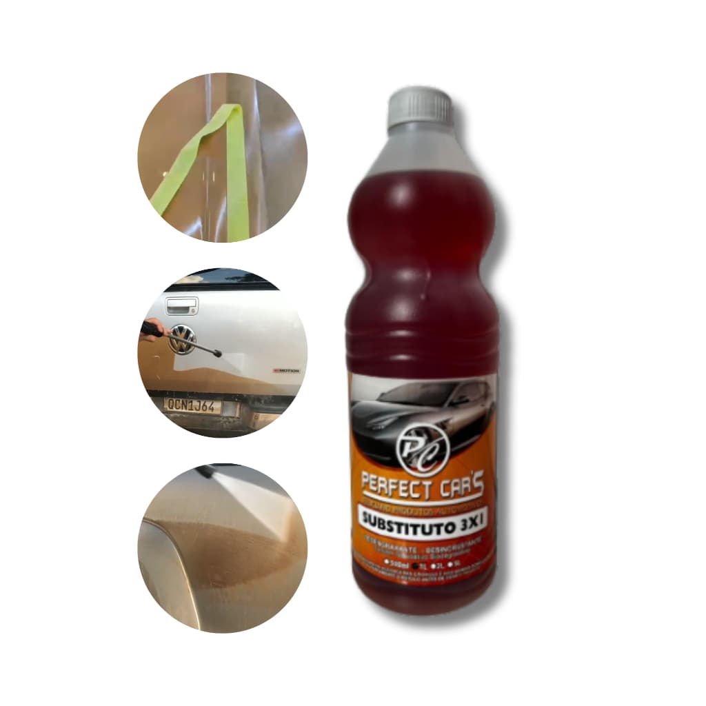 Shampoo Automotivo Desengraxante Substituto 3x1 APC Alcalino motor Perfect Cars 1L rende até 60L