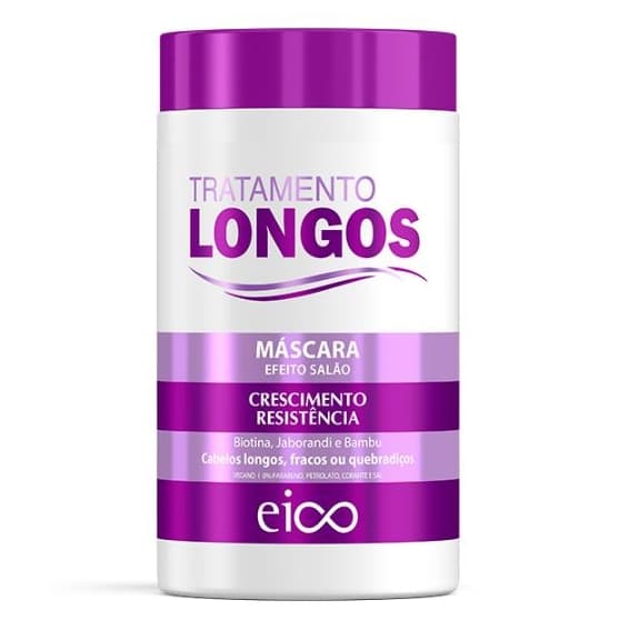 Eico Máscara Tratamento Hidratação Cabelos Longos Força Crescimento Resistência 1kg