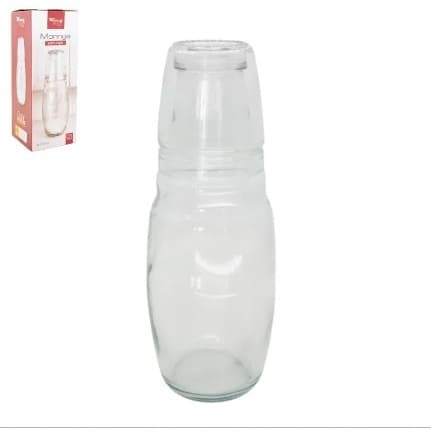 MORINGA DE VIDRO COM COPO - 1 LITRO