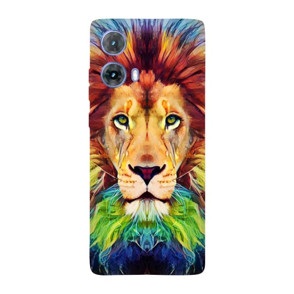 Capinha para Moto G85 Anti Impacto Personalizada - Leão Aquarela