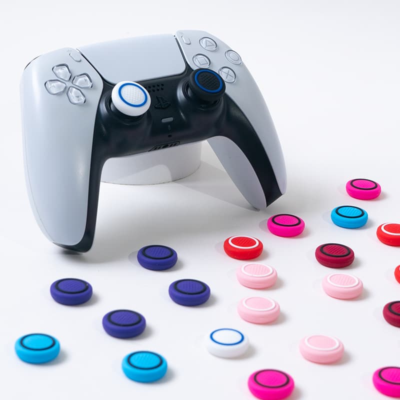 Par de Grip borracha Protetora de Silicone para Analógicos de Controles de PS4/PS5/Xbox Series/One/360 Novo