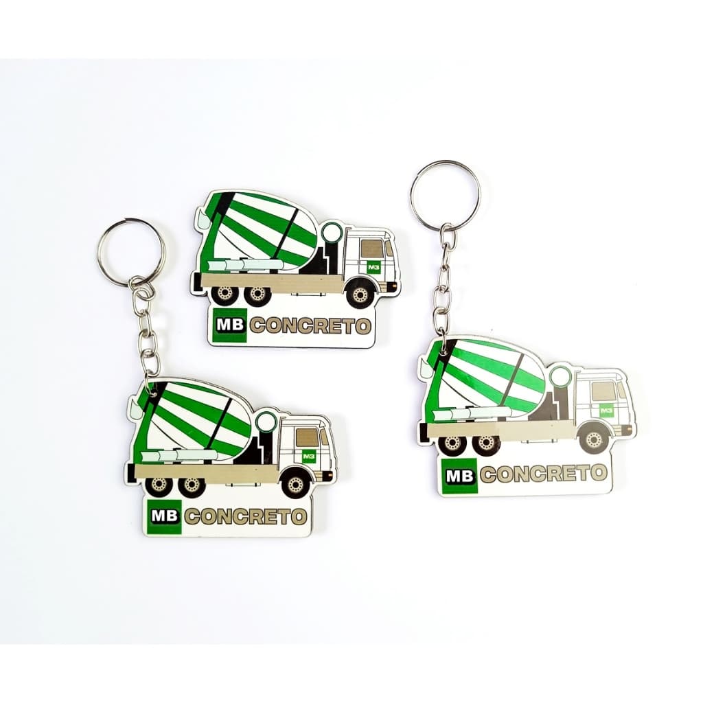 Chaveiros personalizados Caminhão Betoneira