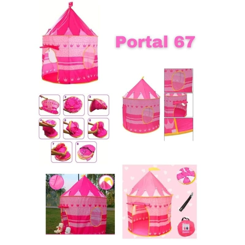 BARRACA INFANTIL CRIANÇA BRINQUEDO CASINHA BARRAQUINHA ROSA MENINA PRINCESA