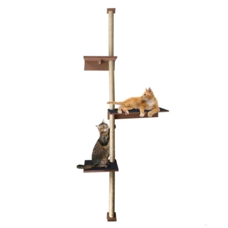 Torre Arranhador para gatos 1.80 METROS prateleiras com carpete MDF 15mm
