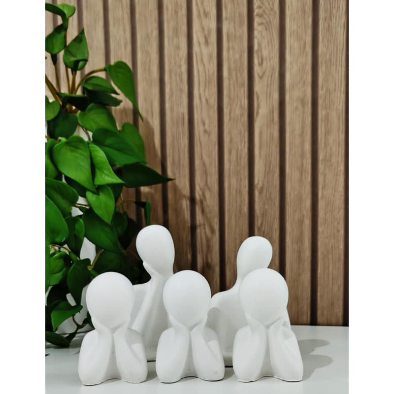 kit família decorativo decoração de gesso presente