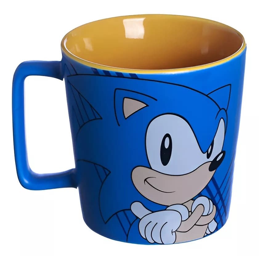 Caneca Buck Sonic Speed Oficial Sega 400 Ml Presente Geek