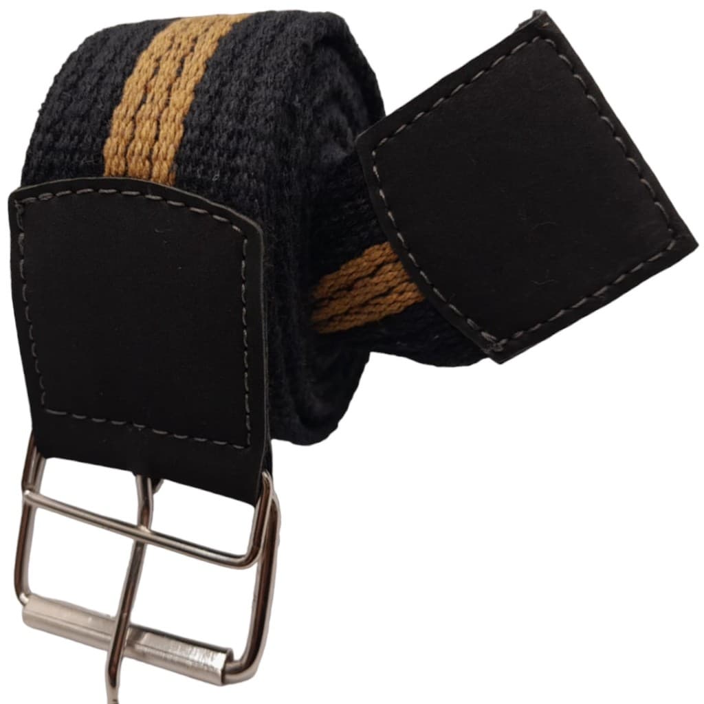 Cinto Masculino Em Lona Tecido Gorgurão Colado Costurado Regulagem em Ilhões Oferta Barato Promoção