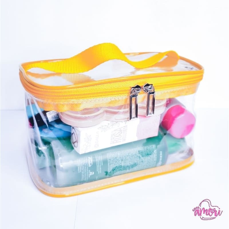Necessaire Frasqueira Transparente Para Maquiagens Cosméticos e Viagem