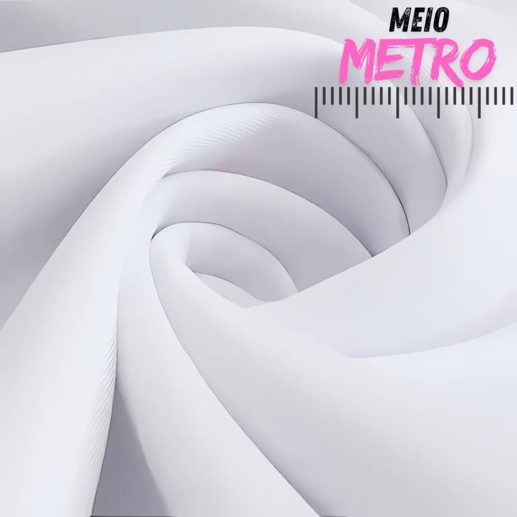 Tecido Oxford Poliéster Branco Meio Metro de Comprimento - Largura 1 Metro e 50cm Fixo