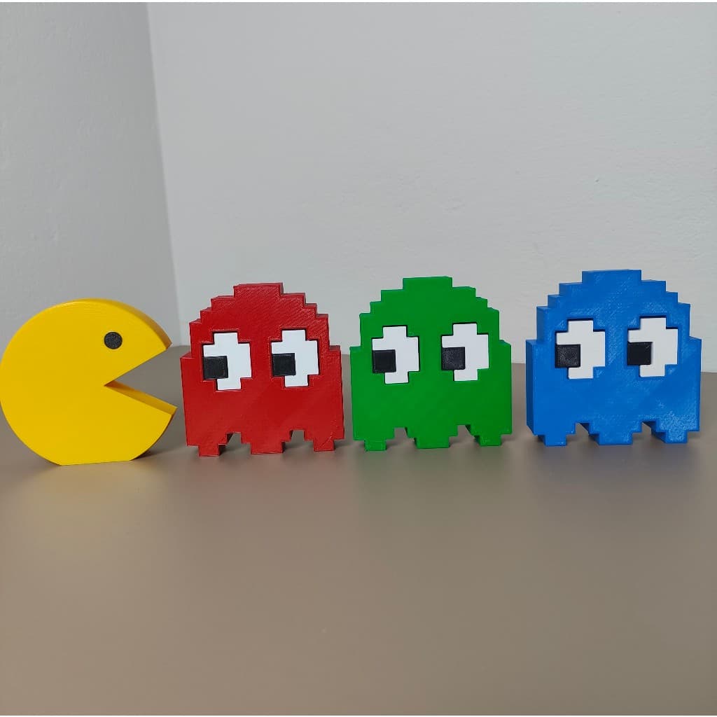 Kit Pac-Man Decoração Geek 4 peças