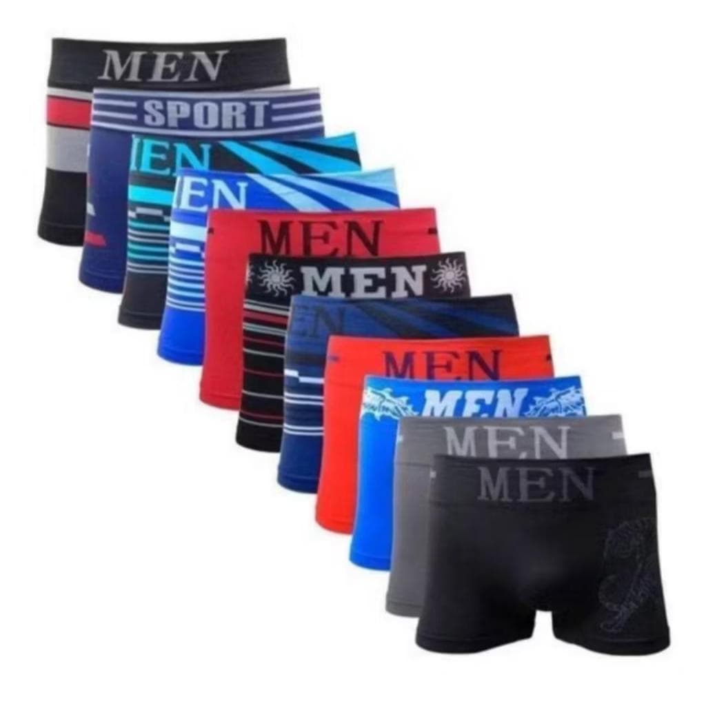 Kit 7 Cuecas Boxer Masculina Men Confortavel 38 ao 44 Adulta Cueca