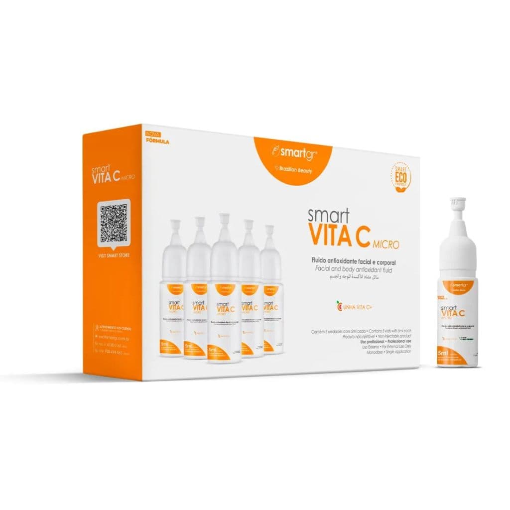 Kit Ampolas Ácido Hialurônico E Vitamina C Vita C Smart Gr
