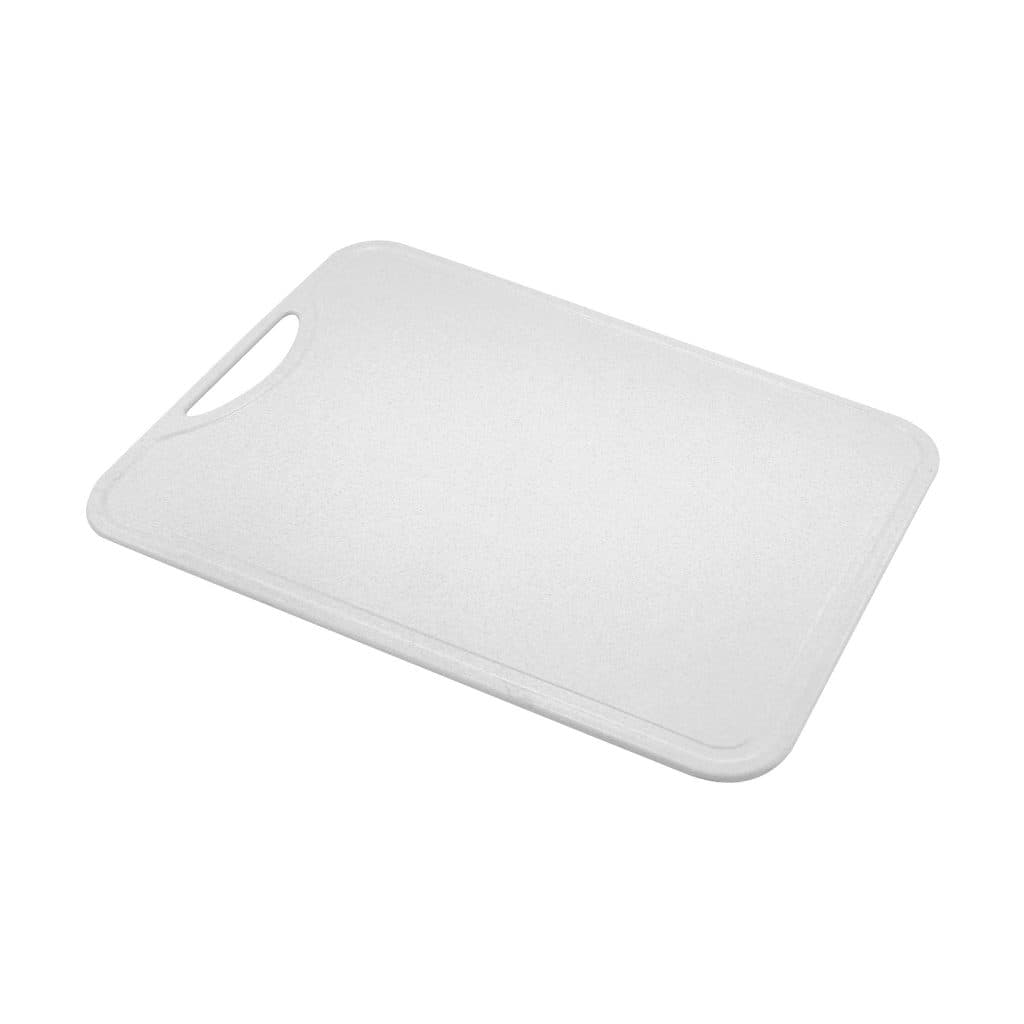 Tábua De Cortar Carne e Legumes G 21x31 Branca Resistente