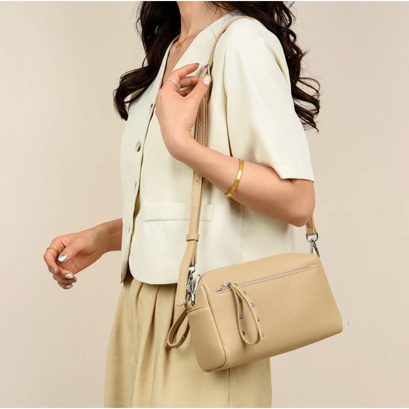 Bolsa Feminina Crossbody Courinho Para Viagem Trabalho Com Alça Transversal