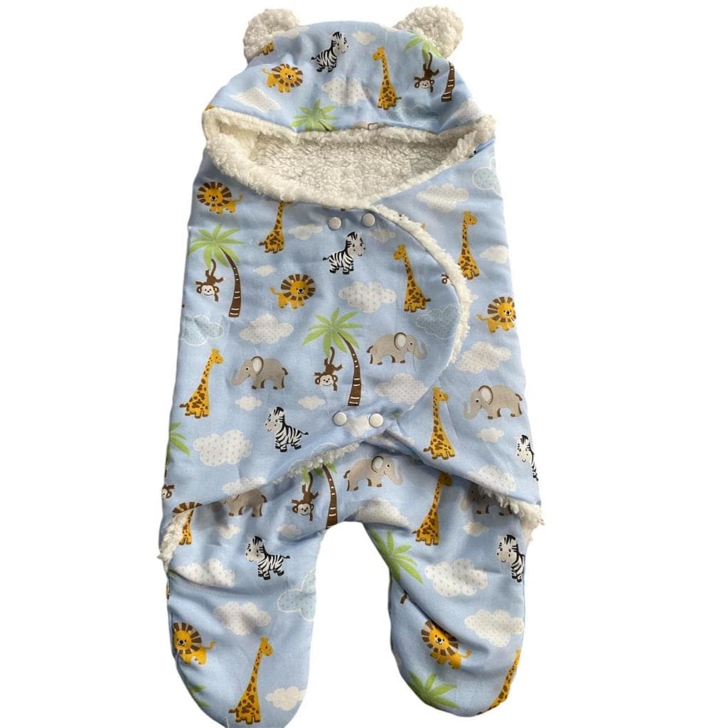 Saco de Dormir Infantil Sherpa Micropercal 200 Fios 65x30cm Com Botão Conforto Quentinho Bebê