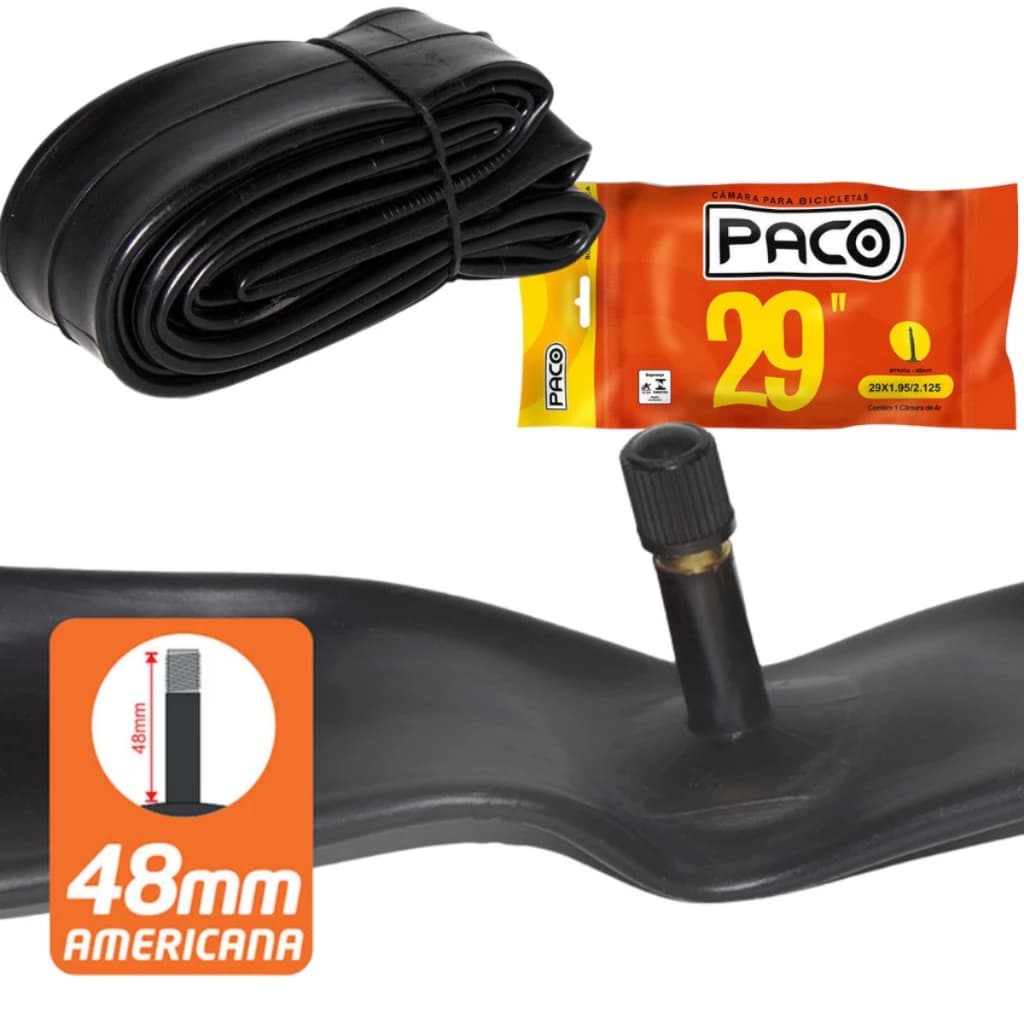 Câmara De Ar Mtb Aro 29 Bico Grosso 48mm Original