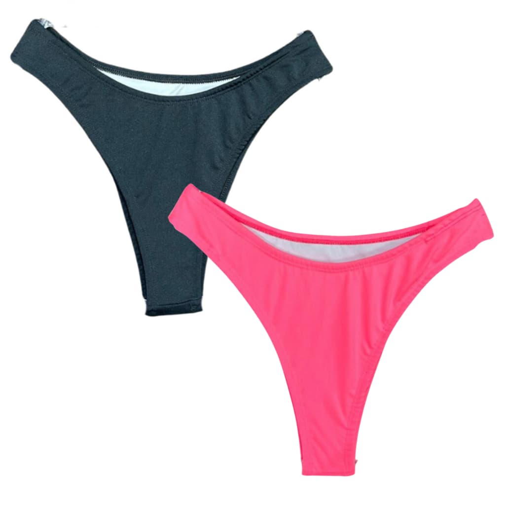 KIT 2 Calcinha Biquini Feminino Aviador Asa Delta Com Forro Moda Praia Verão Calcinha asa delta