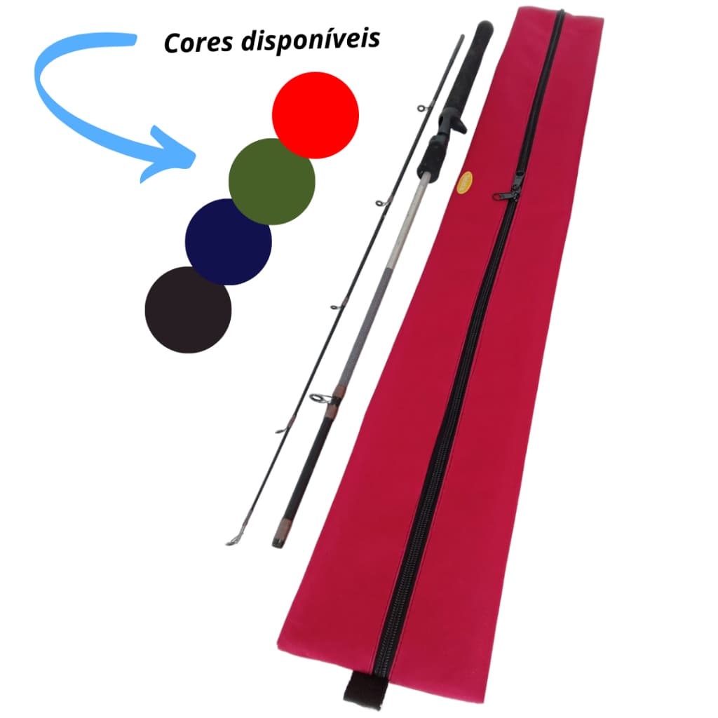 BOLSA  ESTOJO PARA VARAS DE PESCAR E OUTROS - VÁRIAS CORES