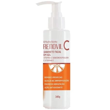 Sabonete Facial em Gel com Vitamina C Nanoencapsulada Renovil C 140g - Abelha Rainha