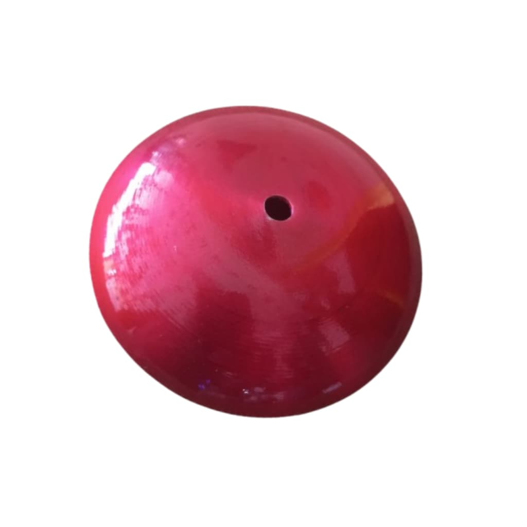 Base Canopla De Lustre Luminária Teto Em Aluminío  Vermelha Vermelha Metalica