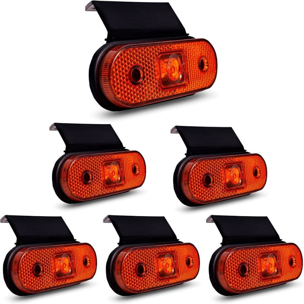 LANTERNA LATERAL CAMINHAO CARRETA FACCHINI LED AM BIVOLT 6 UN