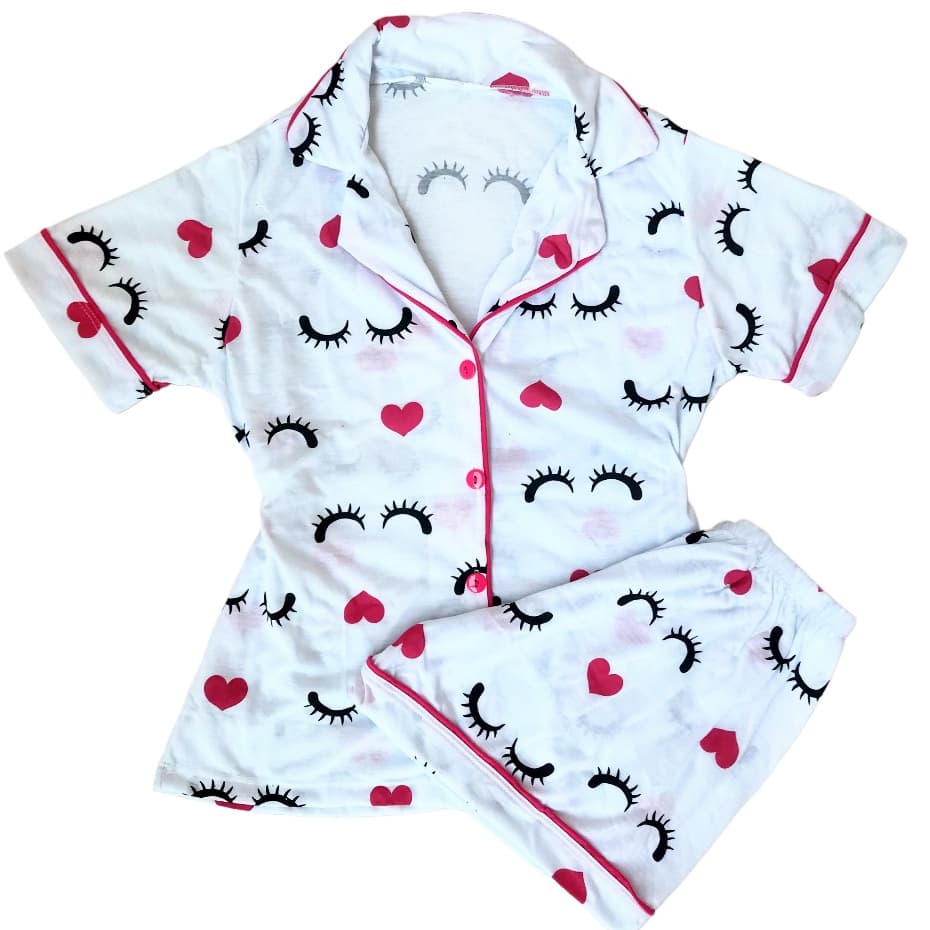 Pijama feminino/ americano/blogueira/amamentação/pós cirúrgico/botões/malha
