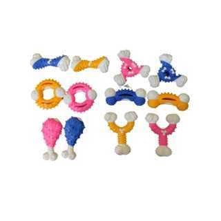 Brinquedo Pet Resistente para Cachorro Mordedor Nylon Plástico Duro Ossinho
